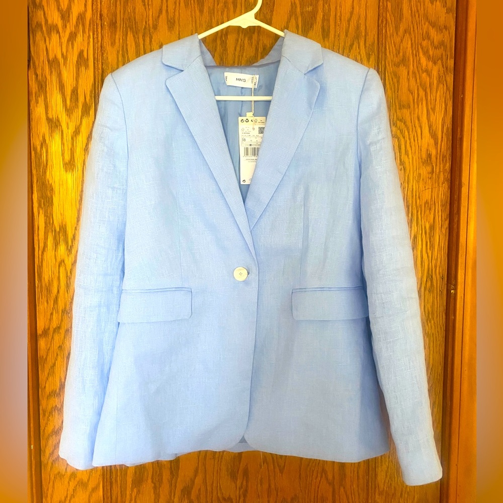 Mango linen blazer size 6